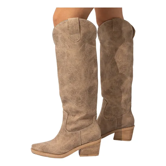 Bota Texana Caña Alta Mujer Pu Misuri Bakanas Shoes