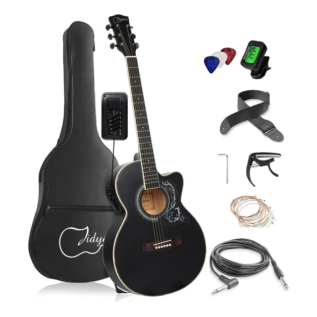 Precios De 39inch Guitarra Electroacusticas Abeto Accesorios