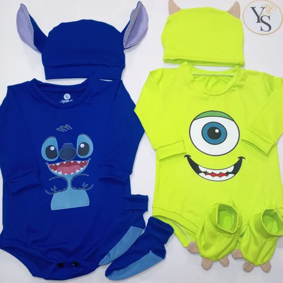 Body Yaistyle Para Bebé Cumplemes Stitch Winnie Minnie