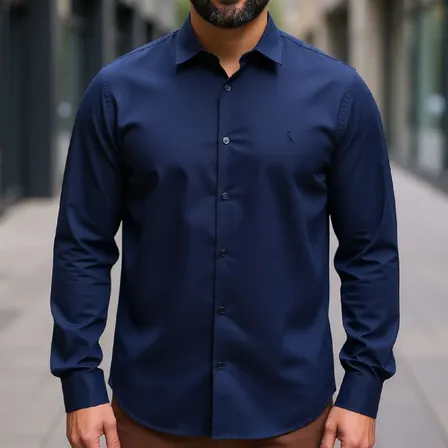 Camisa Ml Prado Reserva Marinho Liso M