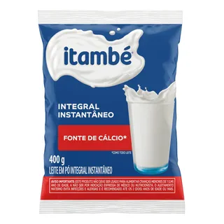 Leite Pó Instantùneo Integral Itambé Pacote 400g Leite Pó Instantùneo Integral Itambé Pacote 400g