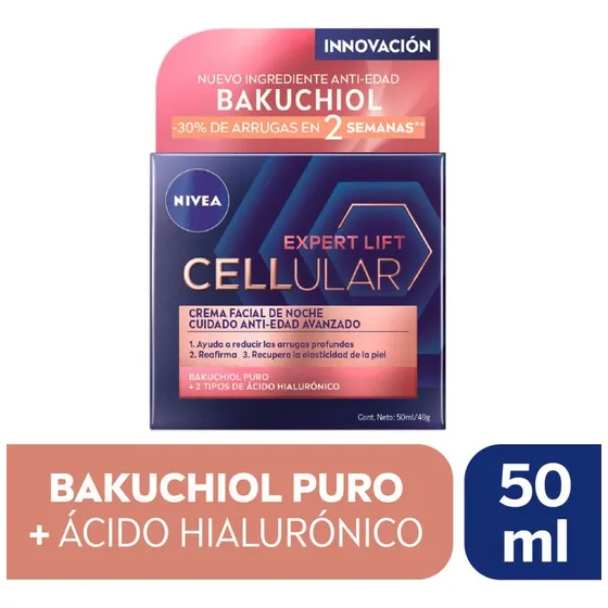 NIVEA Crema Facial Anti-Edad Cellular Lift Noche (50 ml)