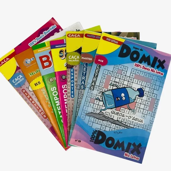 Kit 110 Revistas Cruzadas Caça Numerix Letrex Sortidos