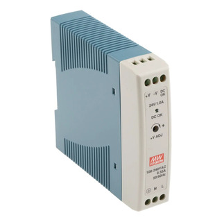 Fonte De Alimentação Din Saída 24v/1a Mdr-20-24 - Mean Well Fonte De Alimentação Din Saída 24v/1a Mdr-20-24 - Mean Well