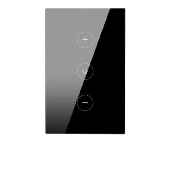 Interruptor De Pared Dimmer Wifi Inteligente Negro 