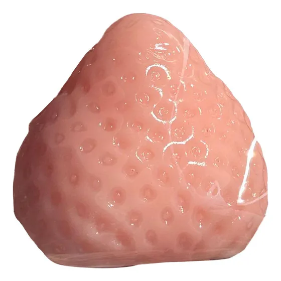Juguete De Fresa Suave, Divertido Y Relajante, Rosa