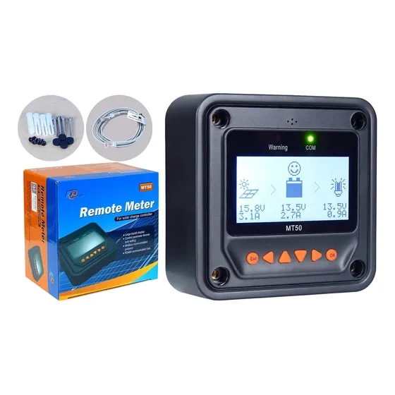 Medidor Remoto P/controlador Epever Con Puerto Rs-485 Mt50