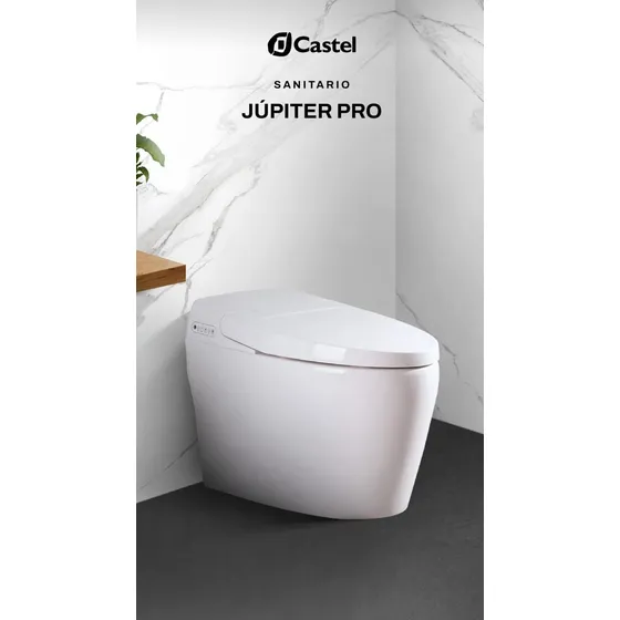Sanitario Jupiter De Castel (blanco Y Negro)