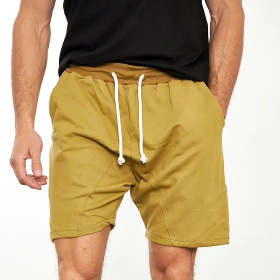 Short Hombre Bermuda Liso Rustico 100% Algodón Lion