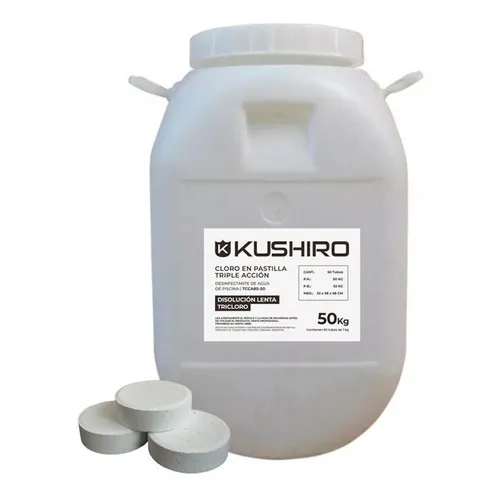 Pastilla Cloro Triple Accion X 50 Kg Pileta Natacion Kushiro