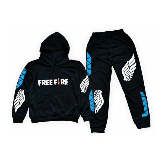 Conjunto Deportivo Canguro Y Pantalon Free Fire Angelical