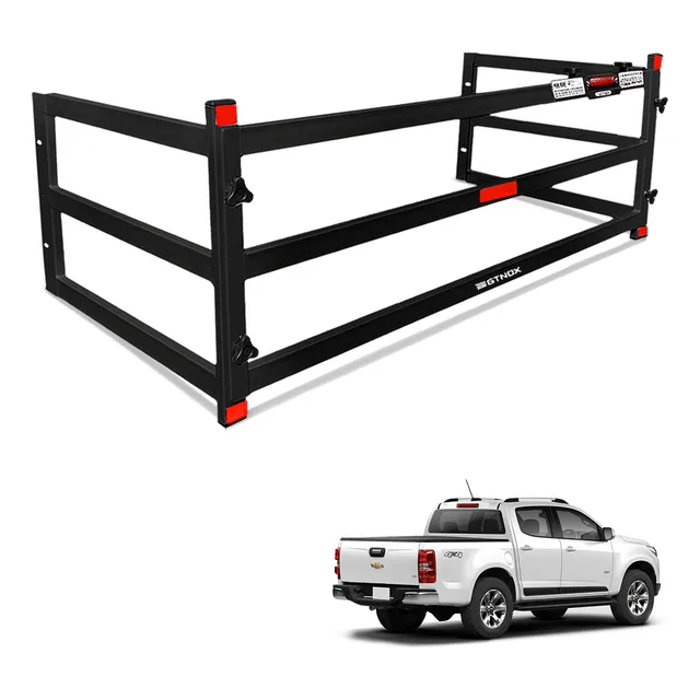 Extensor De Caçamba S10 2012 A 2019 Divisor Cargas Preto Ed
