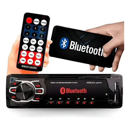 Radio Automotivo Sem Toca Cd Mp3 Player Bluetooth First Usb