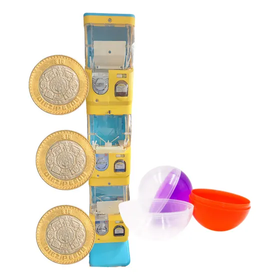 Maquina Vending Expendedora 2 Pulgadas Triple 10 Pesos