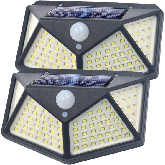 Lampara Solar 100 Led  X  2 Unidades