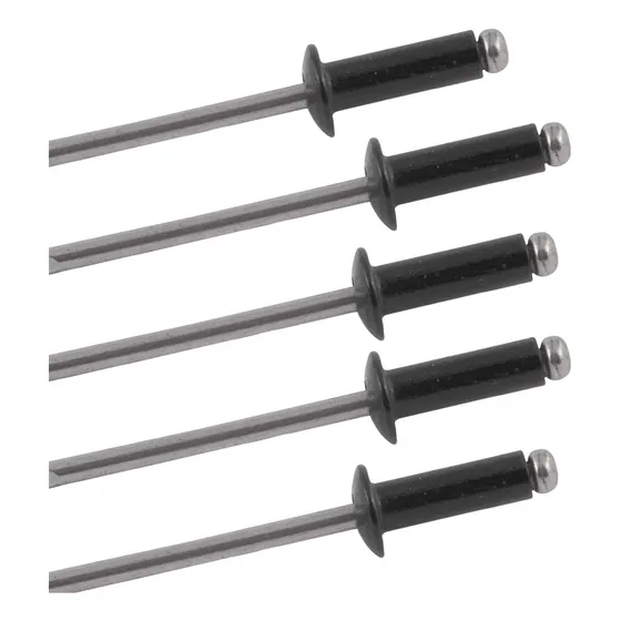 Rebite Preto Repuxo 412 4mm X 12mm Caixa C/ 1000 Vonder