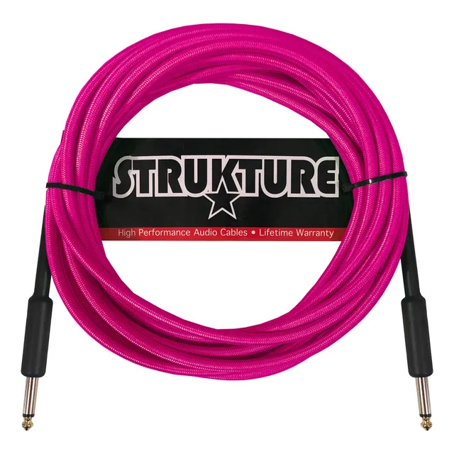 Cable Strukture Sc186np Para Instrumento 5.7m Rosa Neon Msi