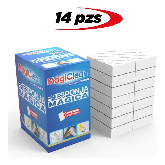 14 Pzas Esponja Fibra Mágica Borrador 100% Melamina Magiesponja F9
