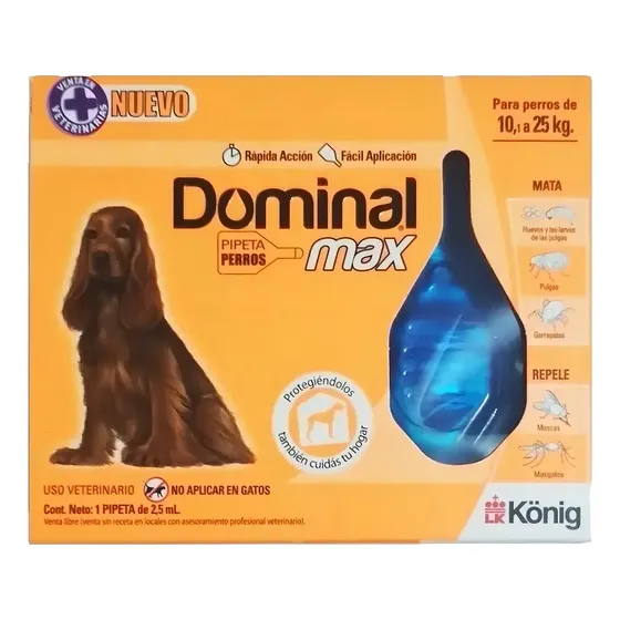 Pipeta Dominal Max Perro De 10 A 25 Kg Antipulgas | Cuotas sin interés
