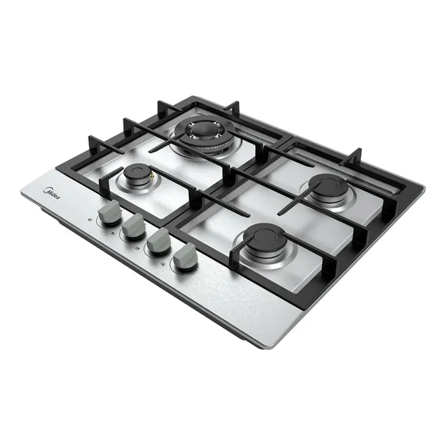 Anafe A Gas 4 Hornallas Midea Mg60sk005ah1b Triple Corona