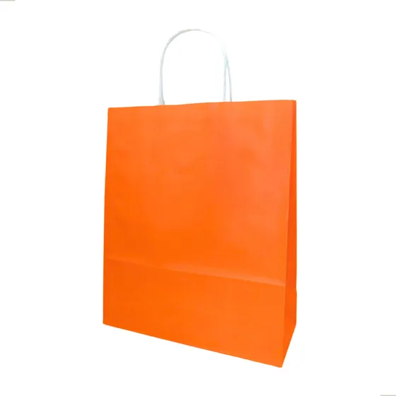 Sacola Papel Kraft Colorida 26x31x10 Loja Presente 20 Un