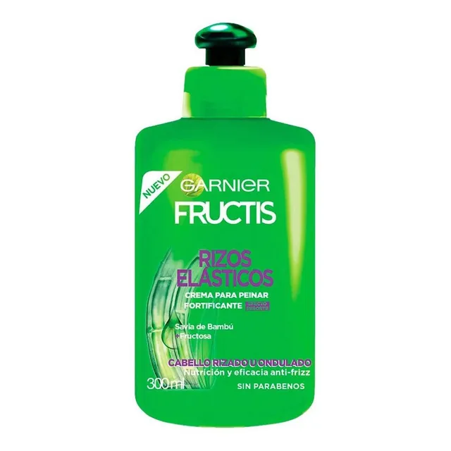 Crema para Peinar Garnier Fructis Rizos Elásticos Efecto Resorte 300ml