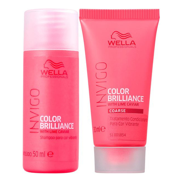 Kit Wella Pro Invigo Brilliance-shampoo 50ml E Máscara 30ml Kit Wella Pro Invigo Brilliance-shampoo 50ml E Máscara 30ml