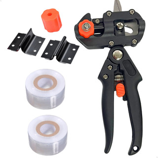 Kit Tesoura De Poda Enxertia Jardinagem + Fita Filme Virgem Kit Tesoura De Poda Enxertia Jardinagem + Fita Filme Virgem