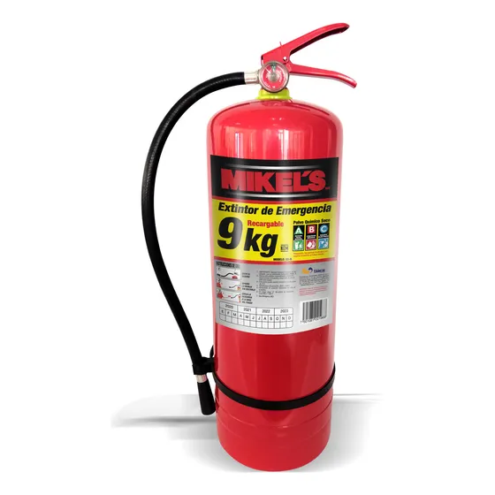 Extintor Emergencia Apagar Fuego Recargable Polvo Abc 9 Kg