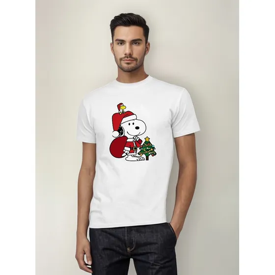 Poleras Navidad Snoopy Pascuero #5