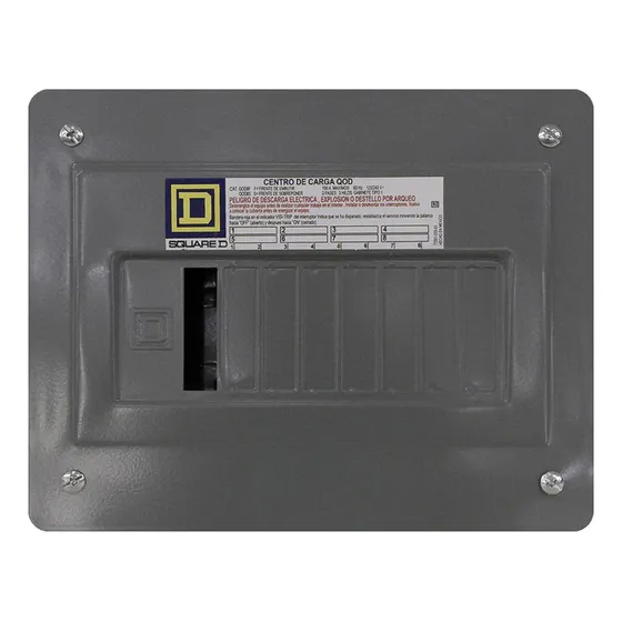 Centro Carga 8 Polos Empotrar 120/240v Ac Square D Qod8f