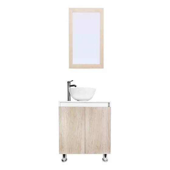 Gabinete De Baño Para Lavabo Decomobil Con Espejo Decorativo