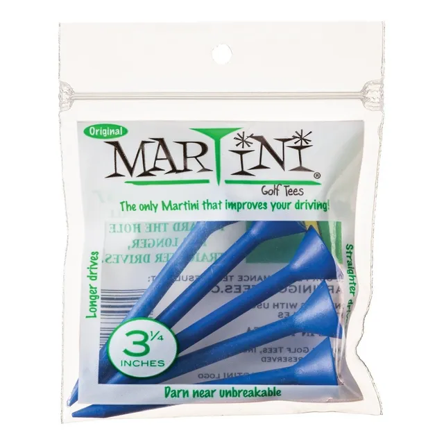 Martini 5 Tee Golf Pl Astico Durable 3-1 4 Color Surtido