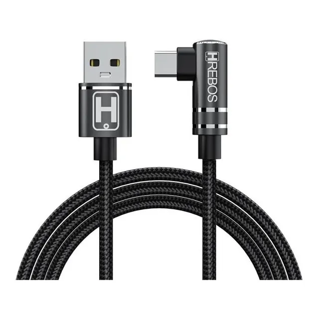 Cabo Carregador Turbo Gamer Usb Tipo-c Type-c 90 Graus