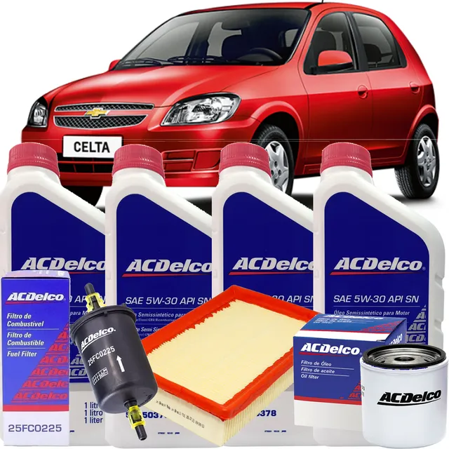 Kit Oleo 5w30 Acdelco Celta 2008 2009 2010 2011 2012 2013