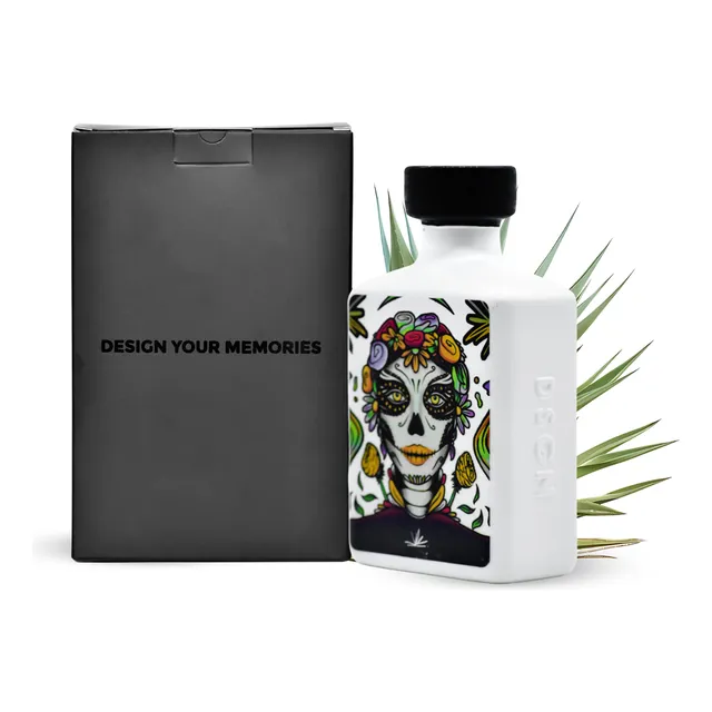 Botella Medium De Tequila 375 Ml Diseño 100% Mexicano