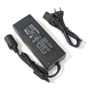 Adaptador Conversor 12v Compressor 10a 90w Tomadas110/220v Adaptador Conversor 12v Compressor 10a 90w Tomadas110/220v
