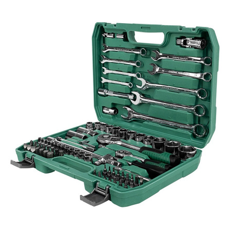 Jogo De Soquetes Maleta 82pcs Tafort Cor Verde-escuro Jogo De Soquetes Maleta 82pcs Tafort Cor Verde-escuro