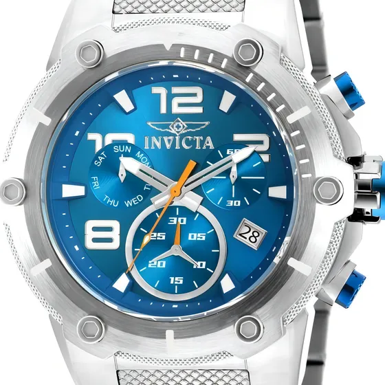 Relógio Invicta Speedway 19527 Swiss Movement Cor da correia Prata Cor do bisel Prata Cor do fundo Azul