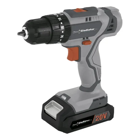 Taladro Atornillador Percutor 20v Gladiator Tpg613/20c1 Color Gris Oscuro Frecuencia 0