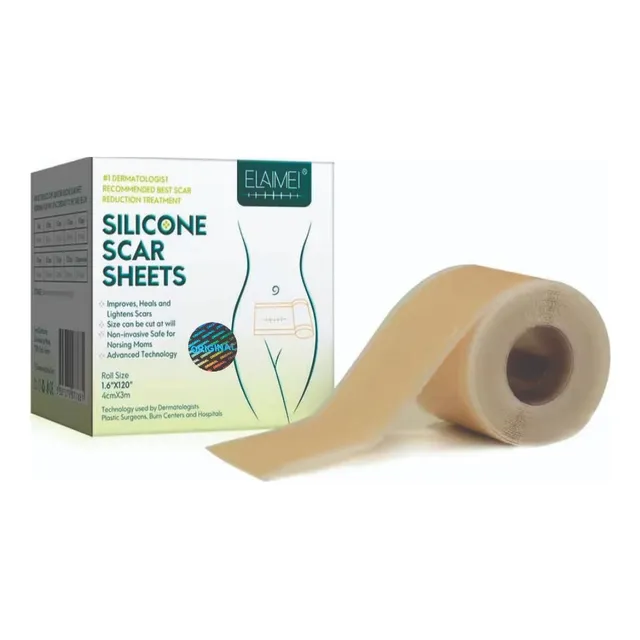 Rollo Lamina Silicona Para Cicatrices 300cmx4cm Reutilizable