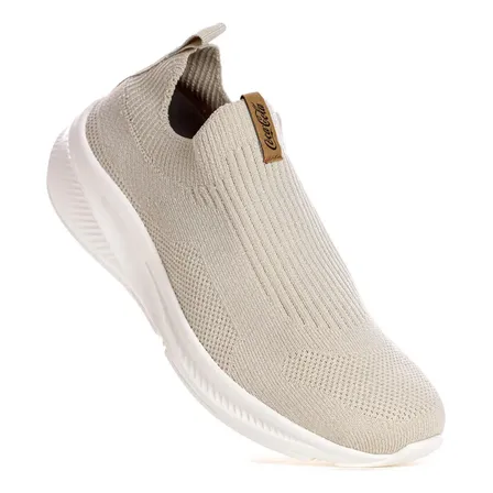 Tênis Coca Cola Swift Slip On Casual Estilo Confort Original Off-white Lisa 37