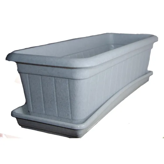 Jardinera Rectangular Con Plato 46 Cm.