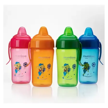 Vaso Infantil De Entrenamiento Vaso Plástico 300ml Niños Naranja