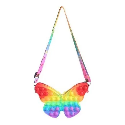 Cartera Pop It Mariposa Infantil