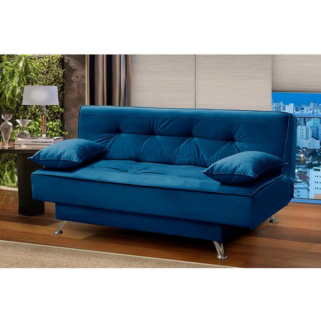 Sofá Cama 1,80m França Suede Várias Cores Sofá Cama 1,80m França Suede Várias Cores