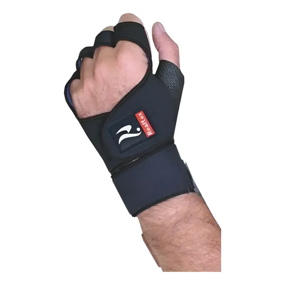 Luva Realtex C/ Munhequeira Fitness Academia Ginástica 702 Tamanho P
