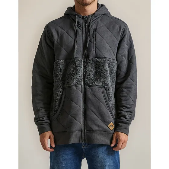 Jaqueta Especial Hurley Blanket Mix Fleece Chumbo
