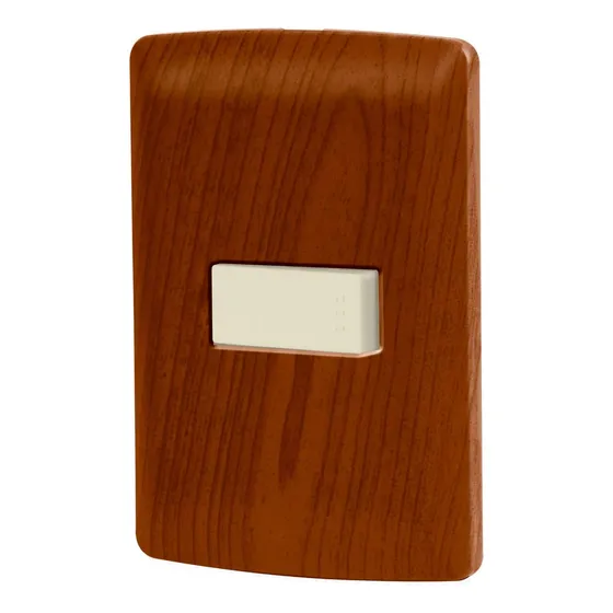 Placa Armada Madera Con Interruptor Sencillo Volteck 49923