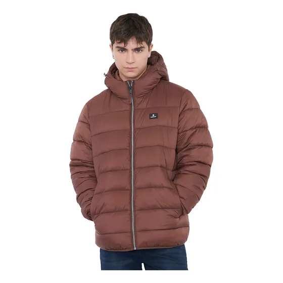 Parka Hombre Lisa Café Oscuro Corona